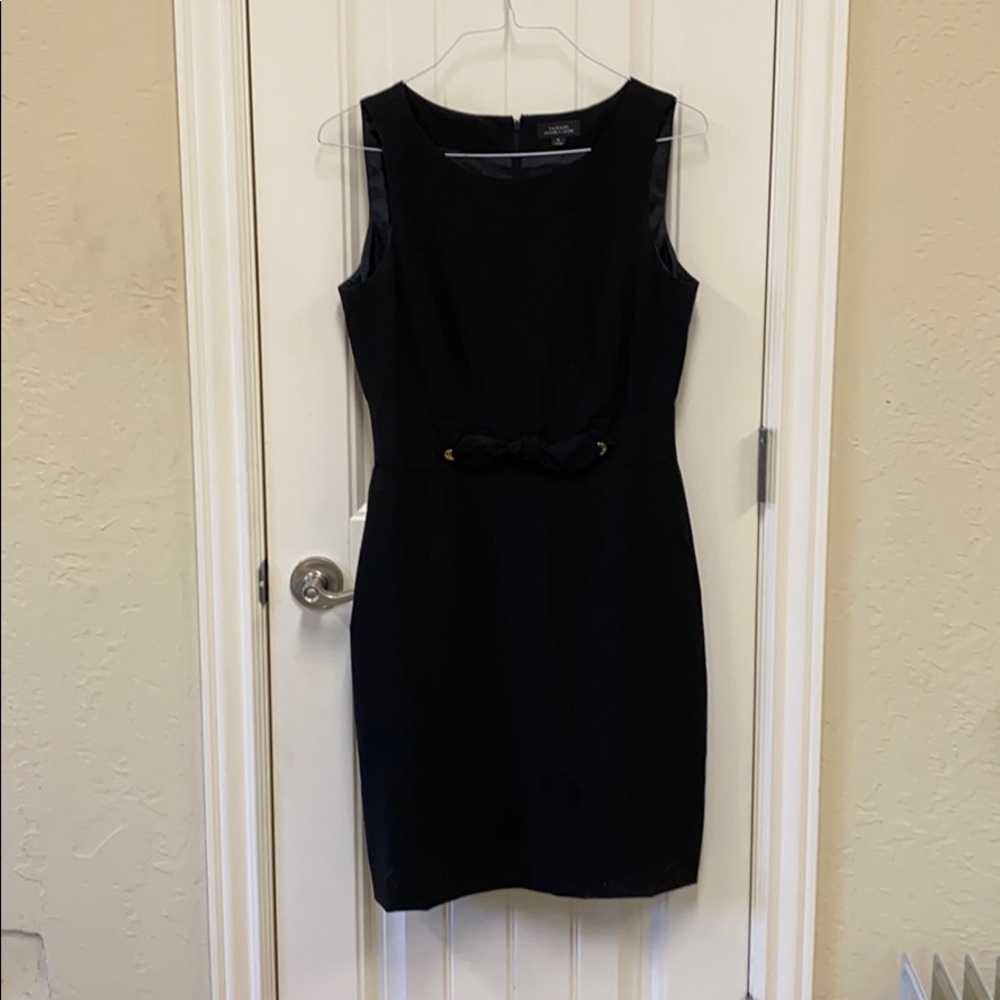 Tahari Black Dress with belt detail